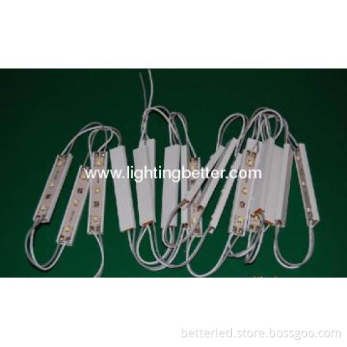 Hot sales DC12V LED 3leds module with plastic cover, good quality